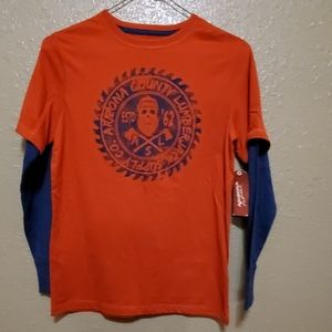 🛍Arizona Jean Co. Long-sleeved shirt, w/tags, Sz L 10/12